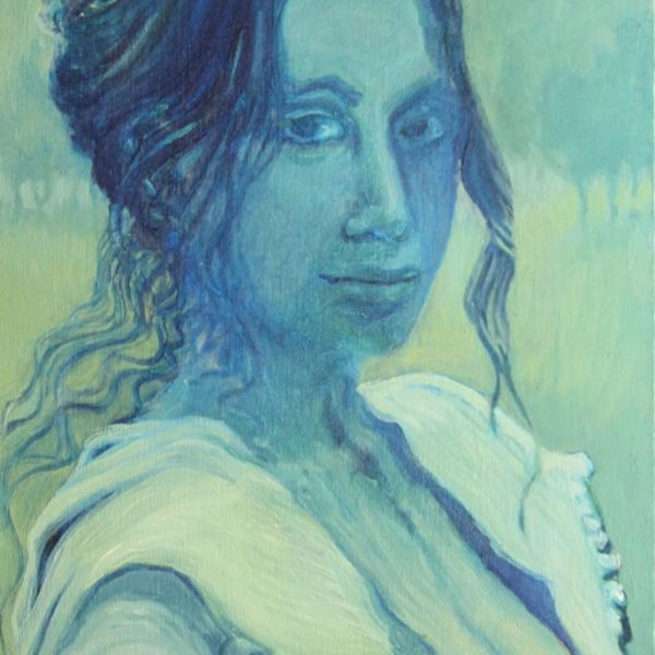 blue woman